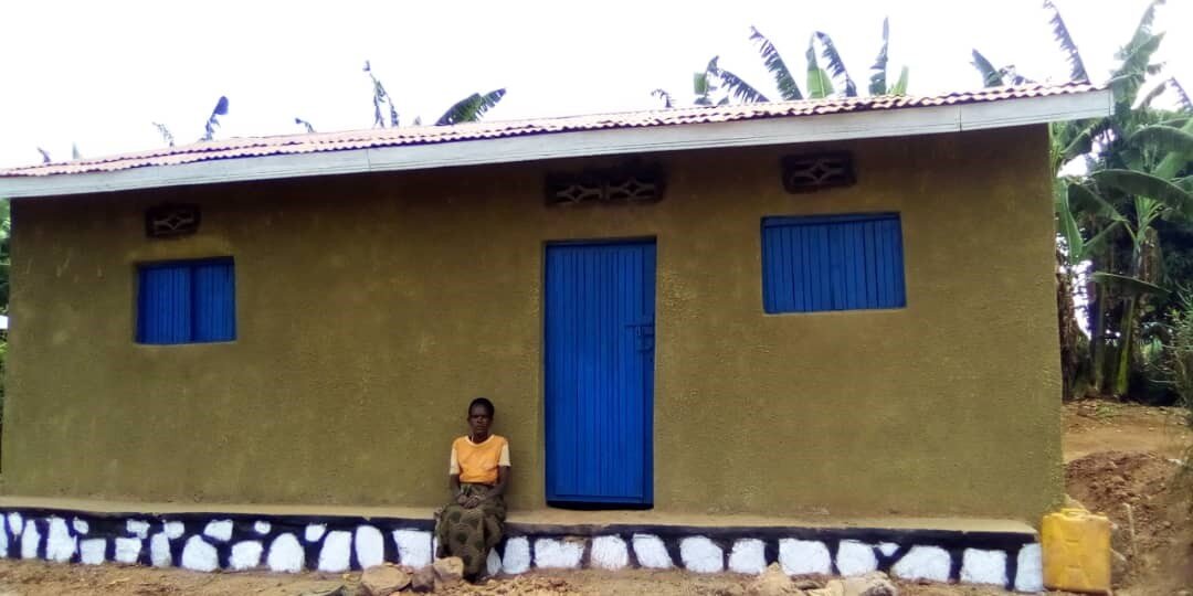  Angela and her home after rehabilitation 