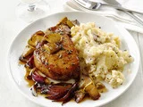 Pork Chops With Apples and Garlic Smashed Potatoes..jpg