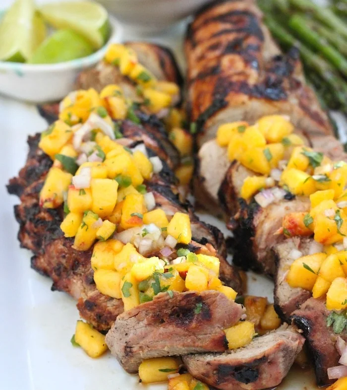 Honey Glazed Pork Tenderloin with Fresh Peach Salsa.jpg