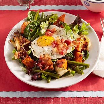 Fried Egg Salad with Bacon and Roasted Vegetables.jpg