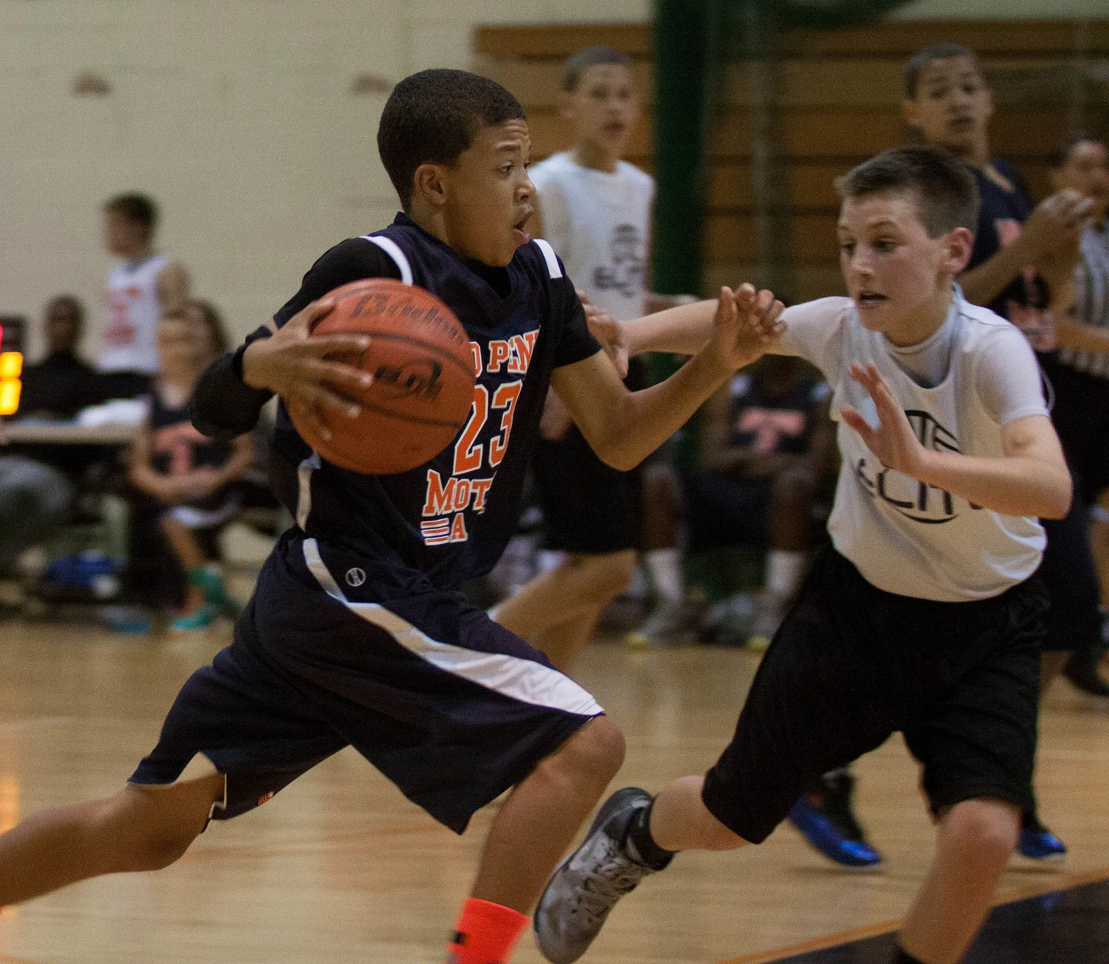 Taking it to the hoop!
