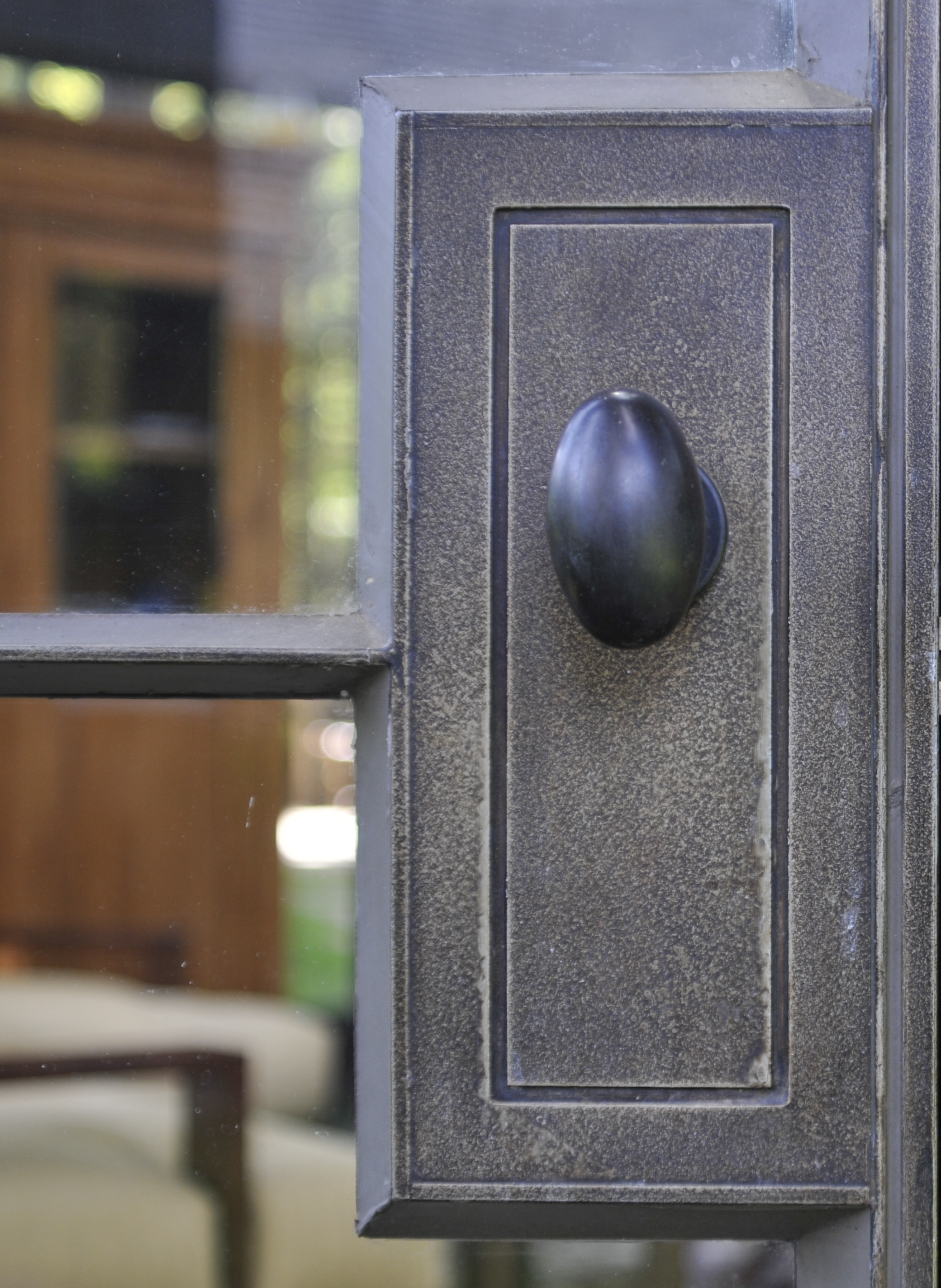 Detail, full mortise lockset