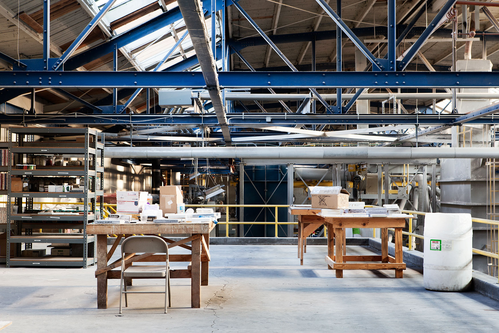 Recycled countertops manufacturer IceStone photographed at Brooklyn Navy Yard for Fortune