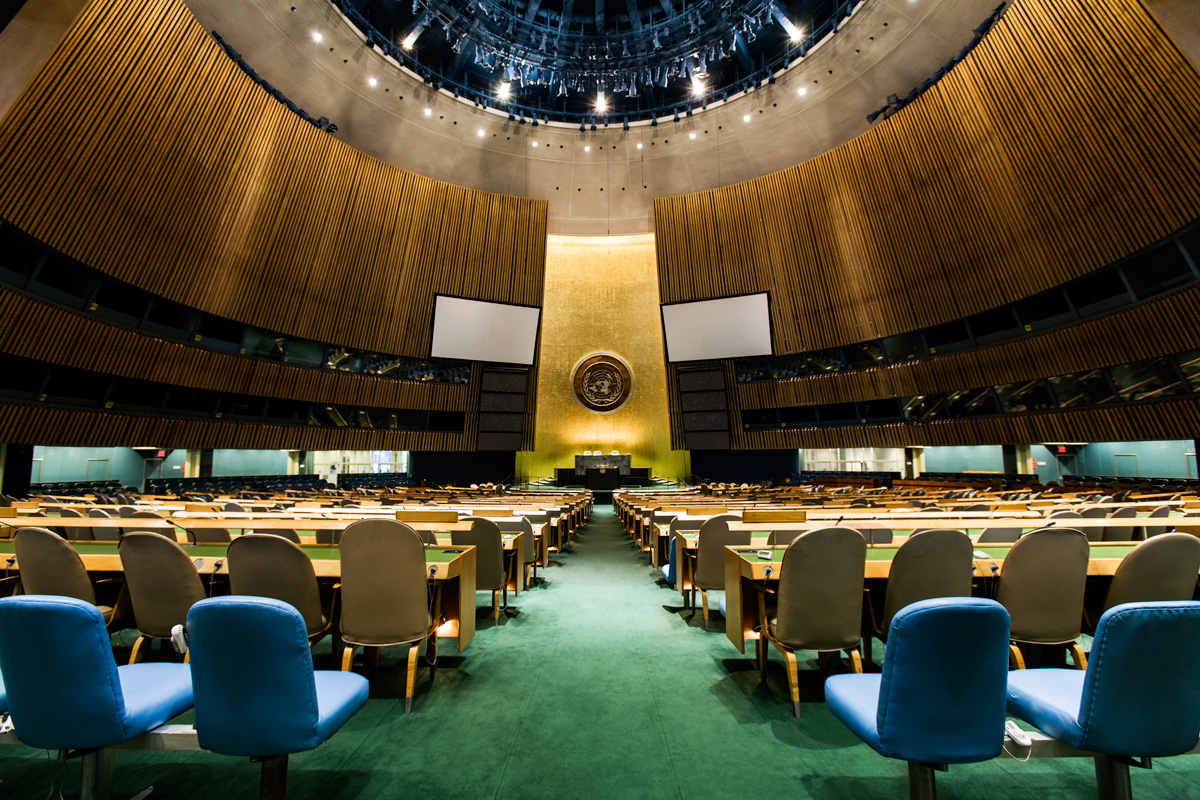 General Assembly at the United Nations HQ. Client Monocle