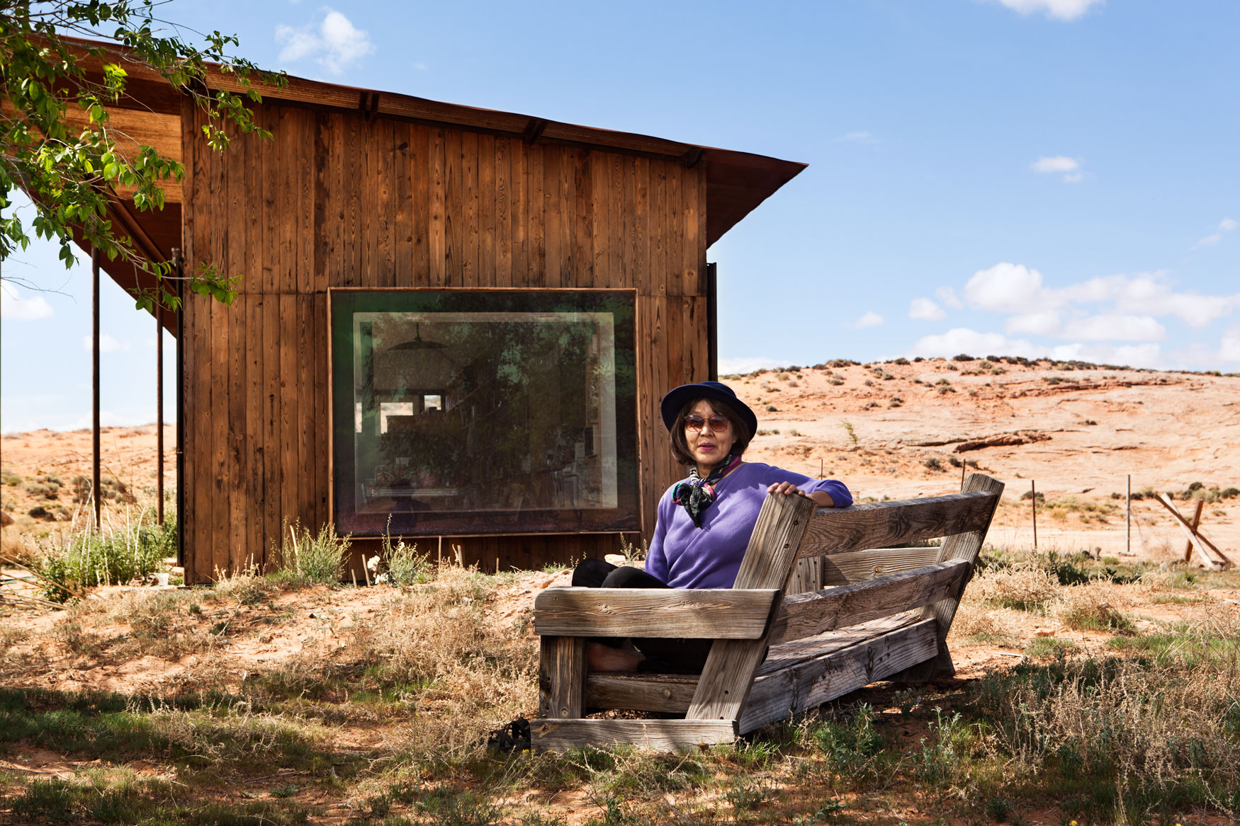Lorraine Nakai in her garden, Navajo Nation, UT