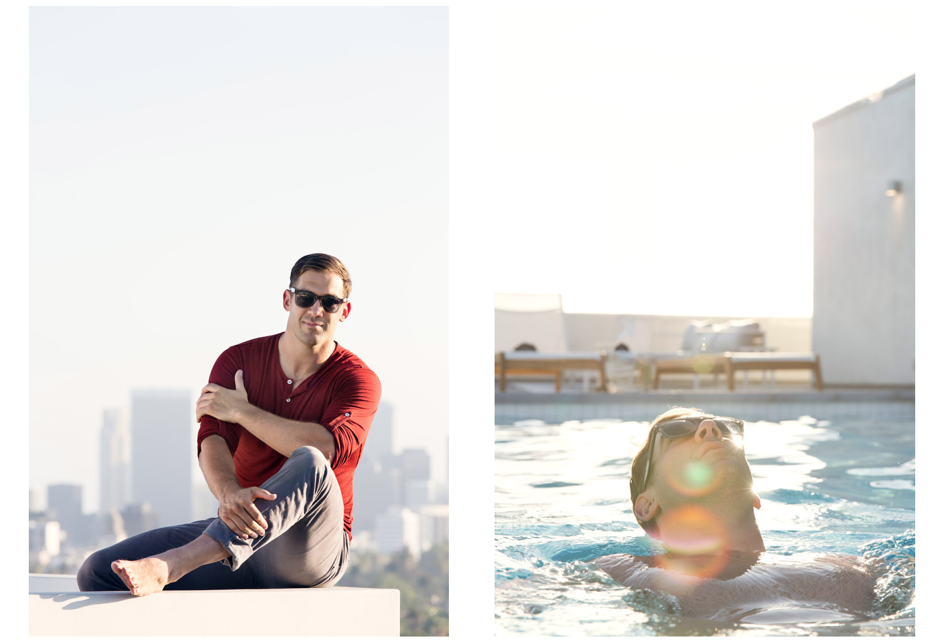 Author and Entrepreneur Lewis Howes photographed in LA for GANT