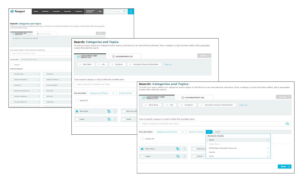 Wireframe: Query Builder