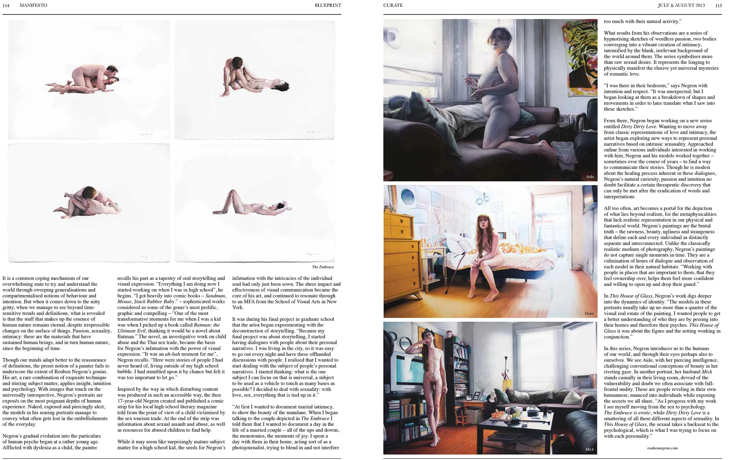 Manifesto #14: The Dark Horse's Issue. "Close Quarters," page 2.