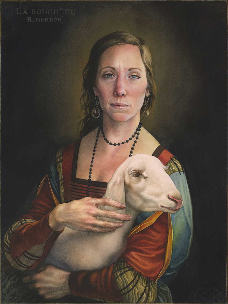 The Butcher (after 'Lady With An Ermine')