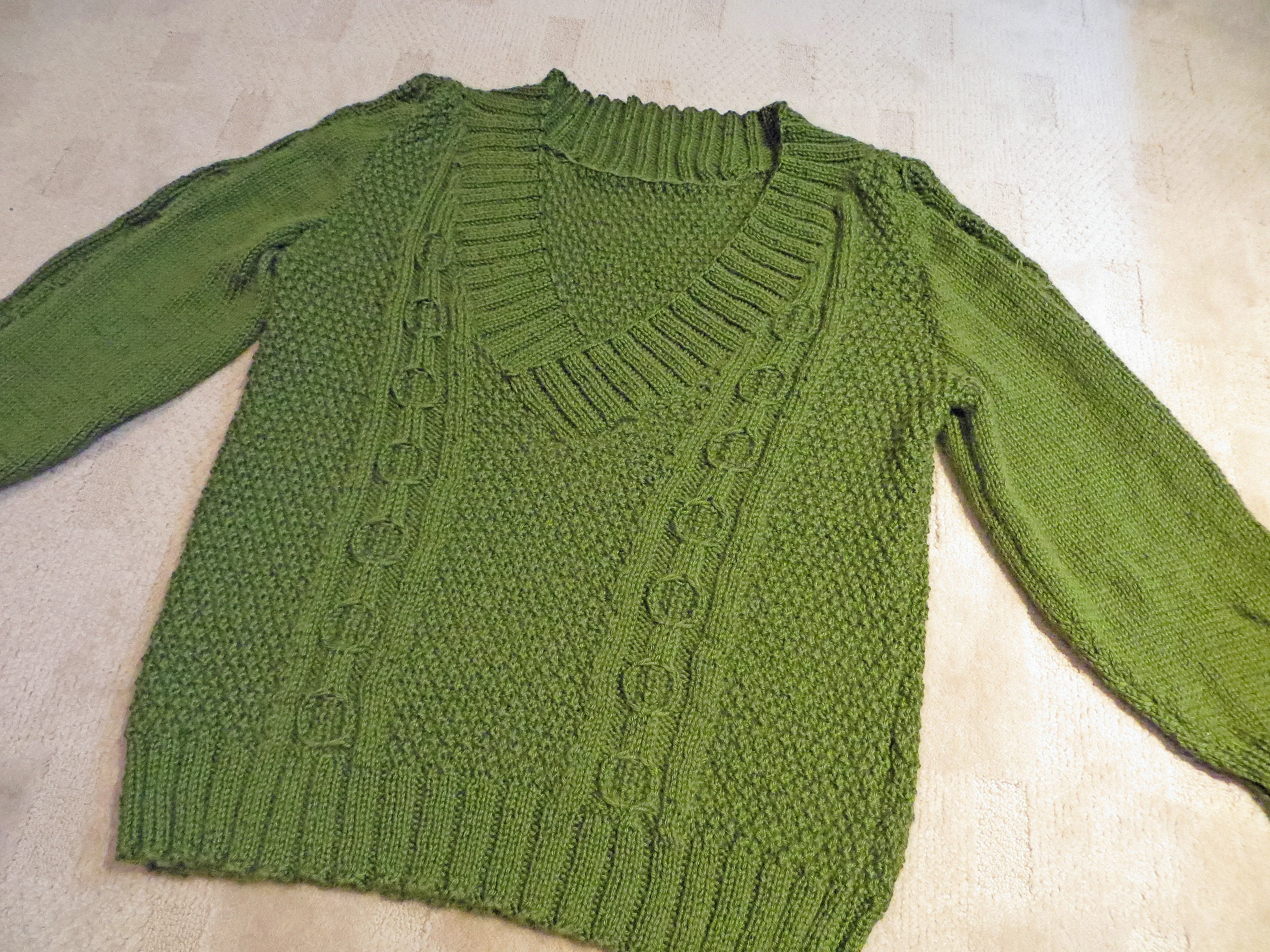Deep V neck sweater