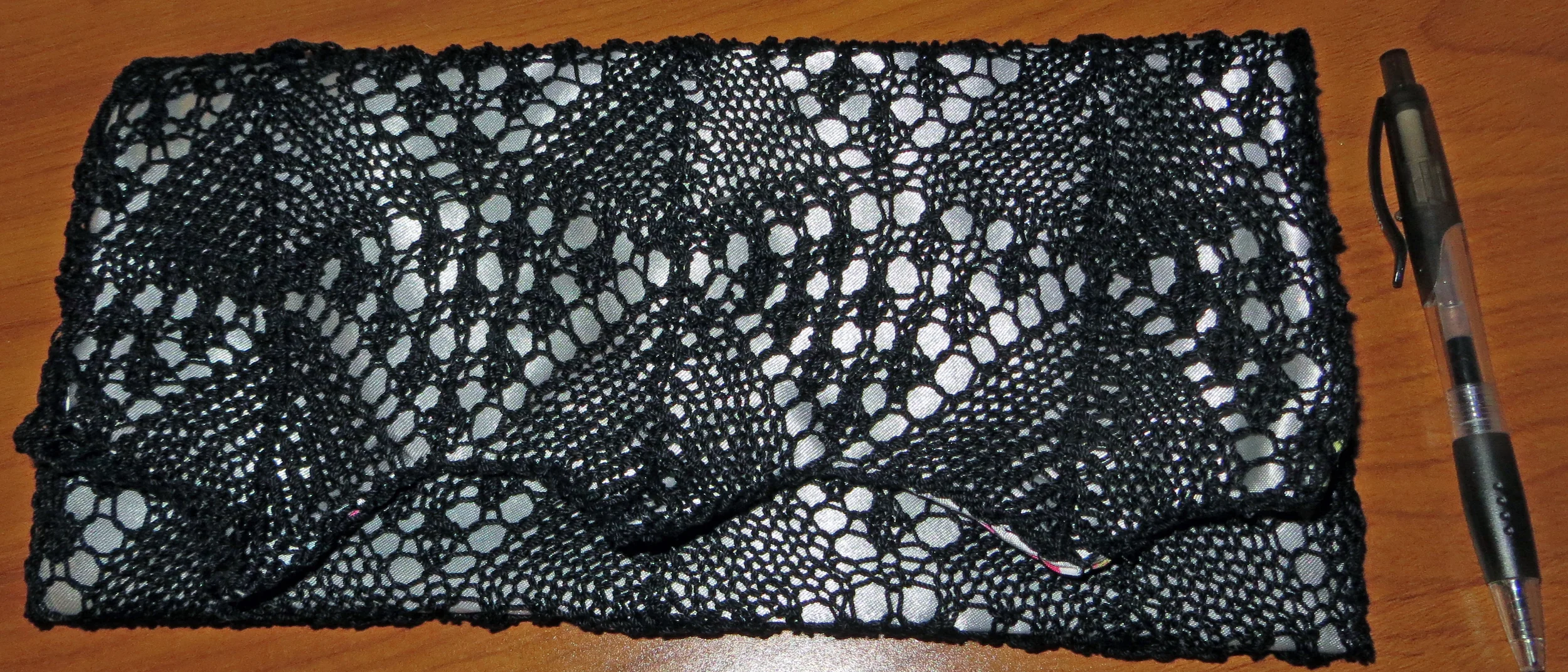 Lined Lace Clutch