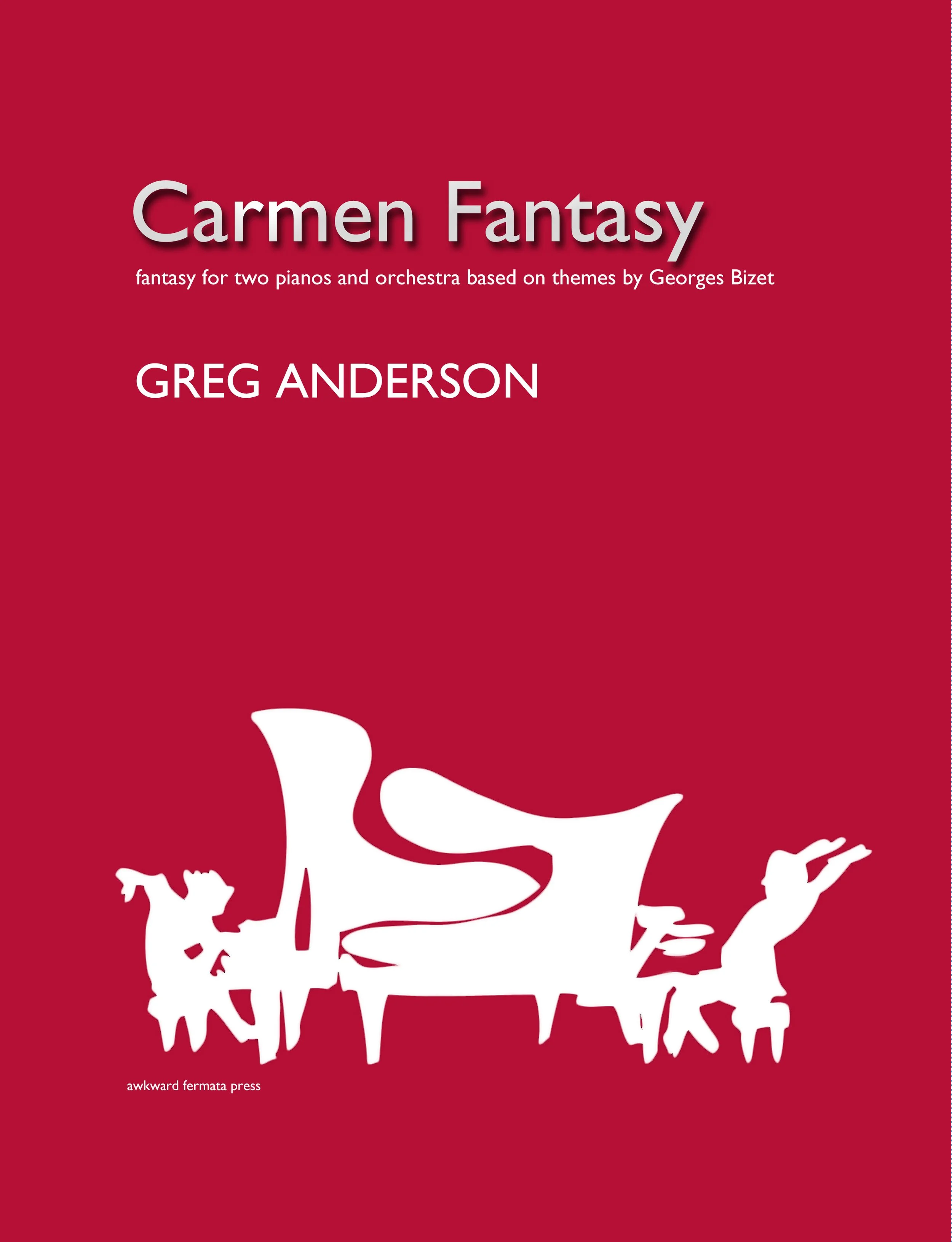 Carmen Fantasy for Two Pianos & Orchestra (score & piano parts only)