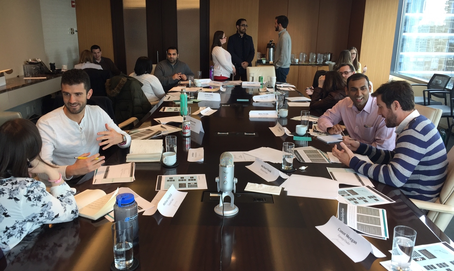 The JuntoIII Apprentices during an activity in the Class on Leadership & Self-Awareness