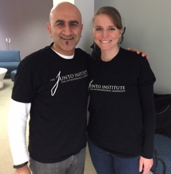 Raman Chadha and Kristi Zuhlke, CEO and co-founder of KnowledgeHound