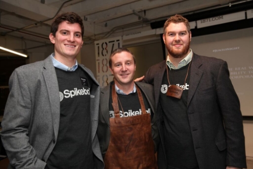From left, Michael Wald, Chris Ruder, and Scott Palmer of Spikeball