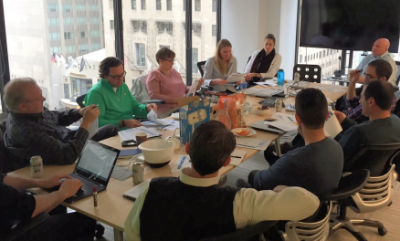 A Mentor Team Meeting with JuntoIII company, KnowledgeHound