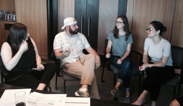 From left: Melissa Footlick, Conor Meegan, Erin Clark & Yuliya Messieha