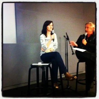 Interviewing Art Producer Jacqueline Fodor at APA Apple event. Photo credit: Rob Prideaux