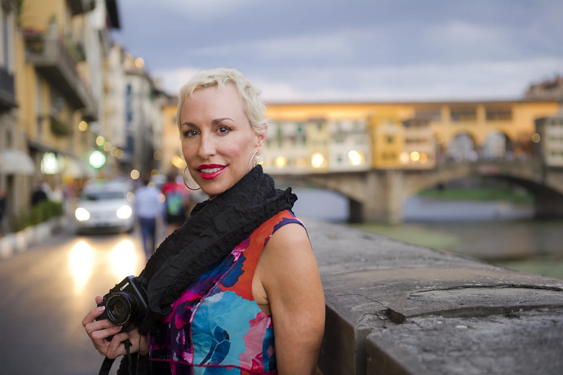 Cancer survivor enjoying life in Italy.