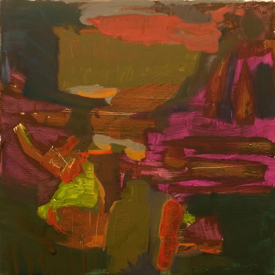 U ntitled , Oil on linen, 23 inches x 23 inches