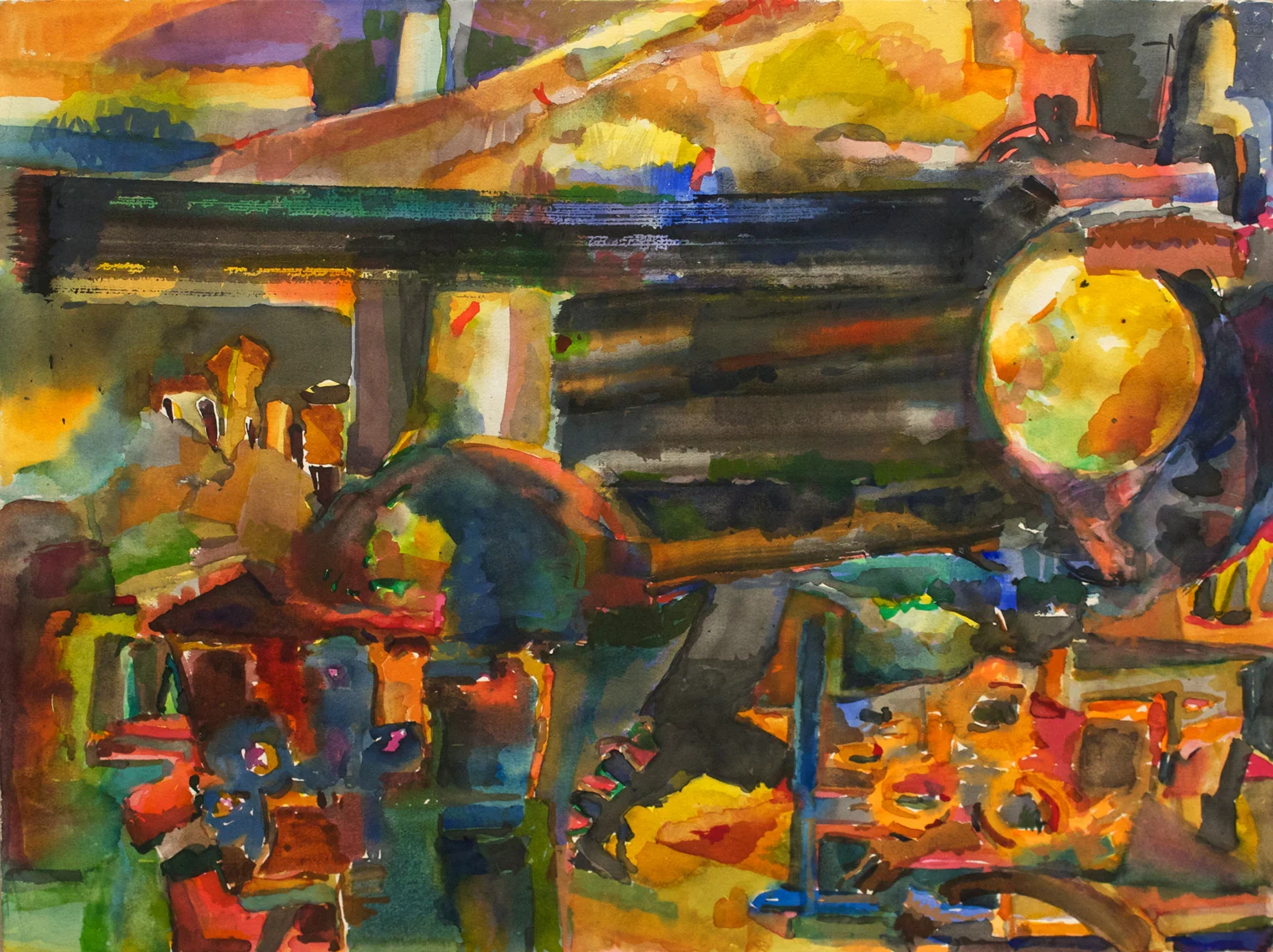 Untitled , 22” x 30”, watercolor on paper, 2013