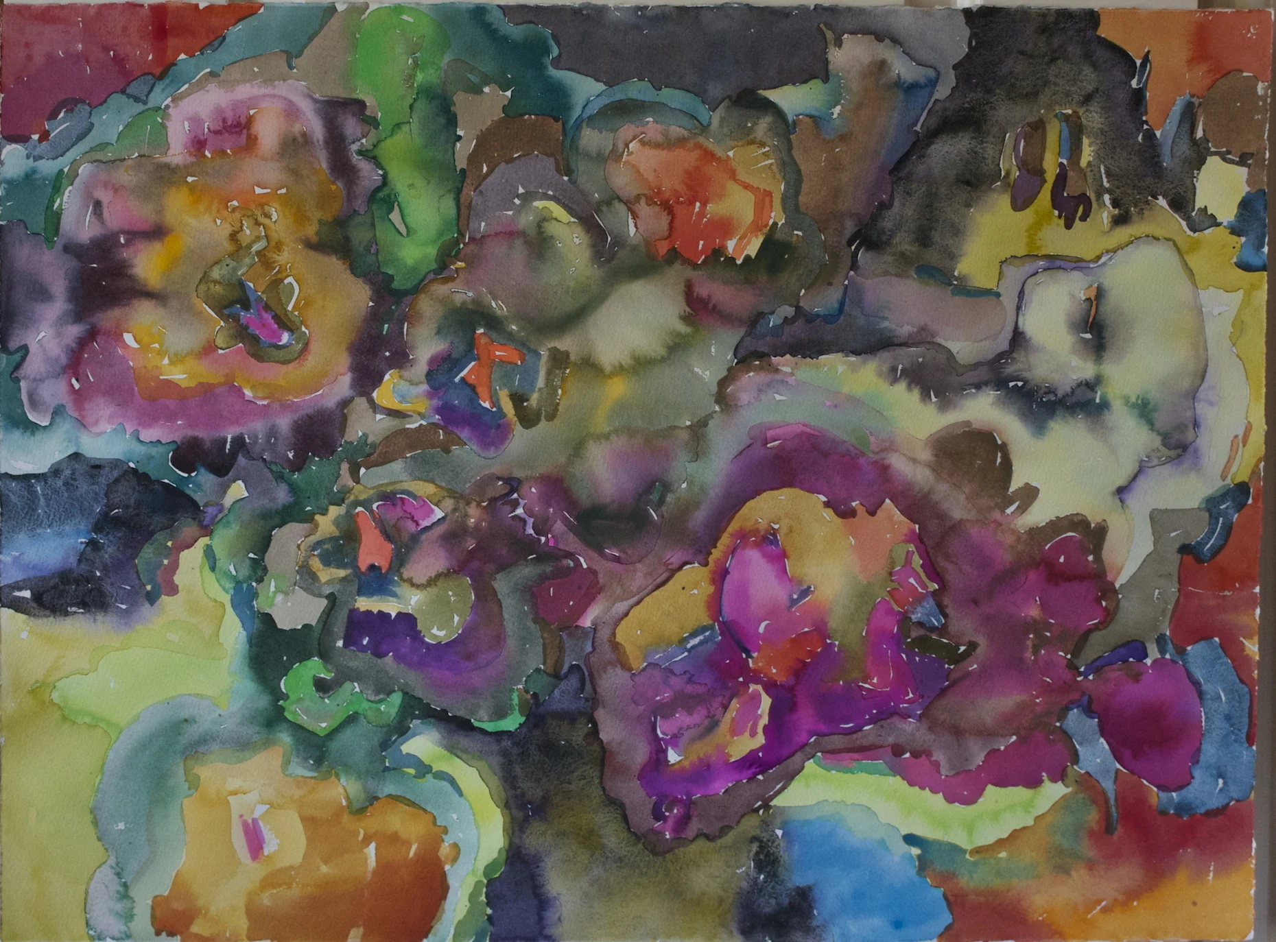 Untitled , Watercolor on Paper, 22" x 30"