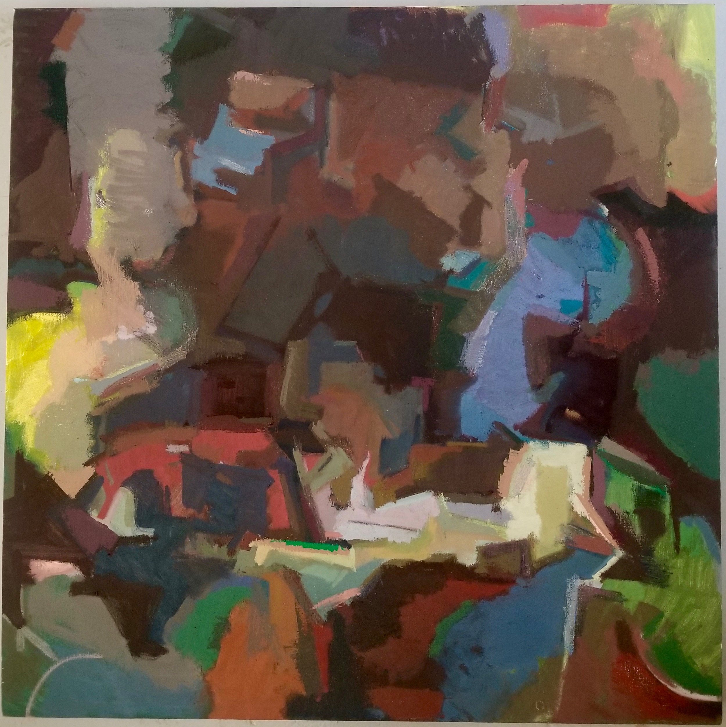 Shimmer , 40”x40”, oil on linen, 2017
