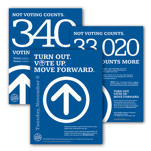 Election Posters for Maine Universities