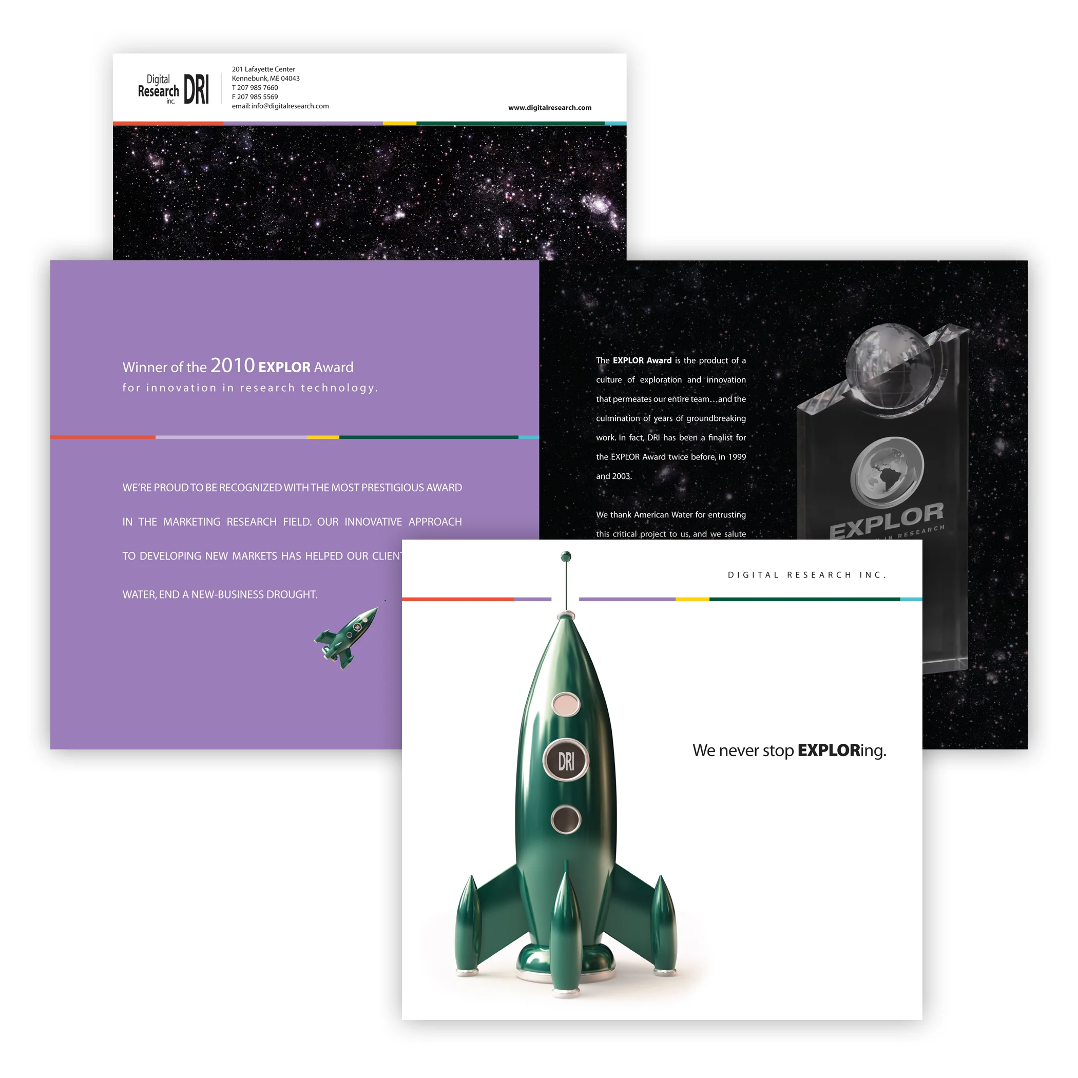 Explore Award Direct Mail Brochure
