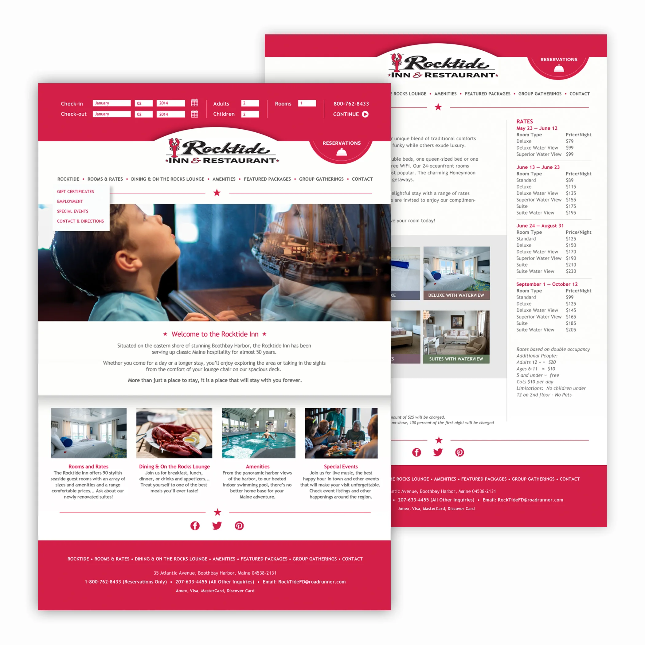 Rocktide Inn Web Design