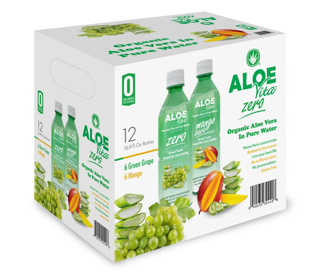 AloeVita 12 Pk GreenGrape/Mango Box