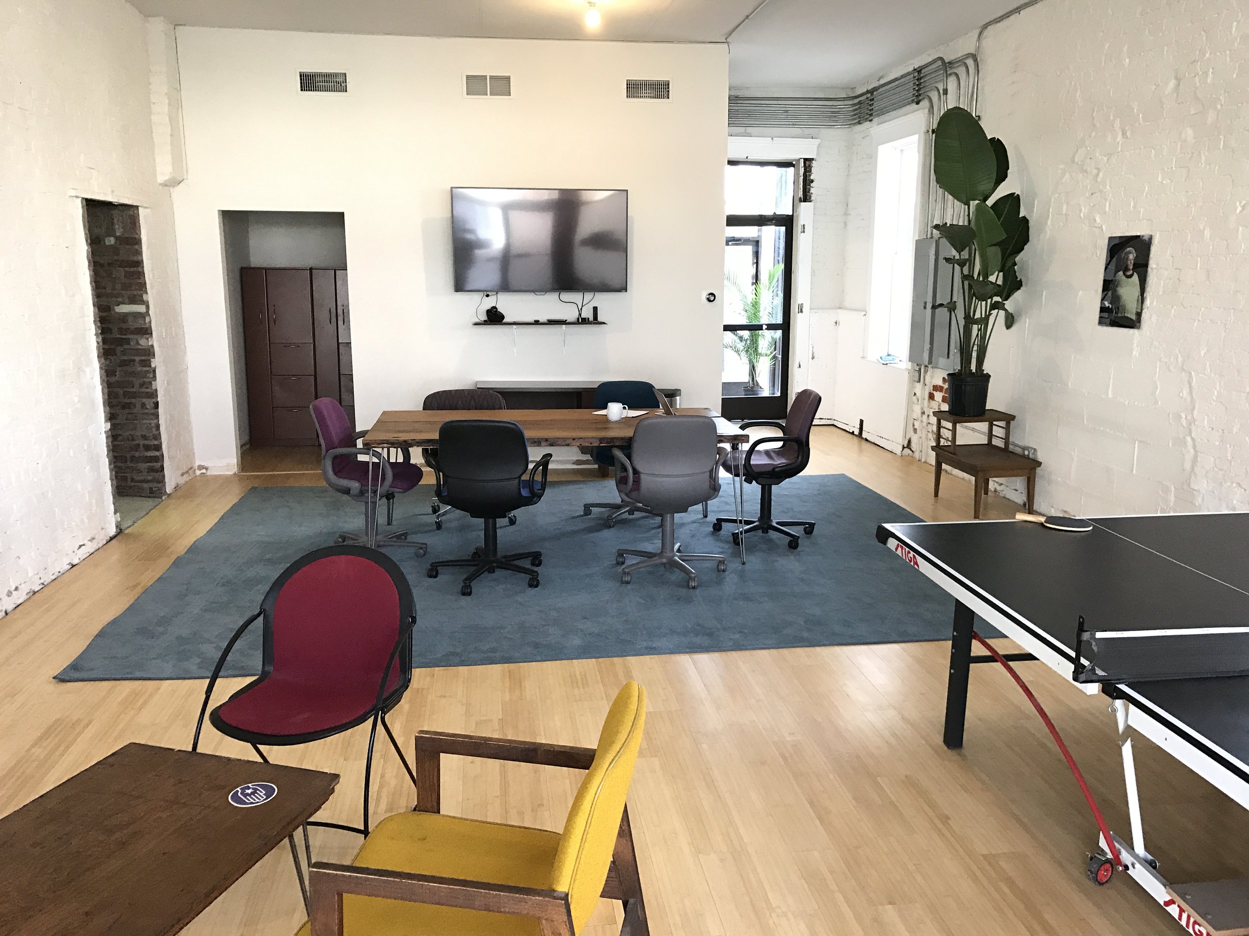 Conference room looks a little different. 