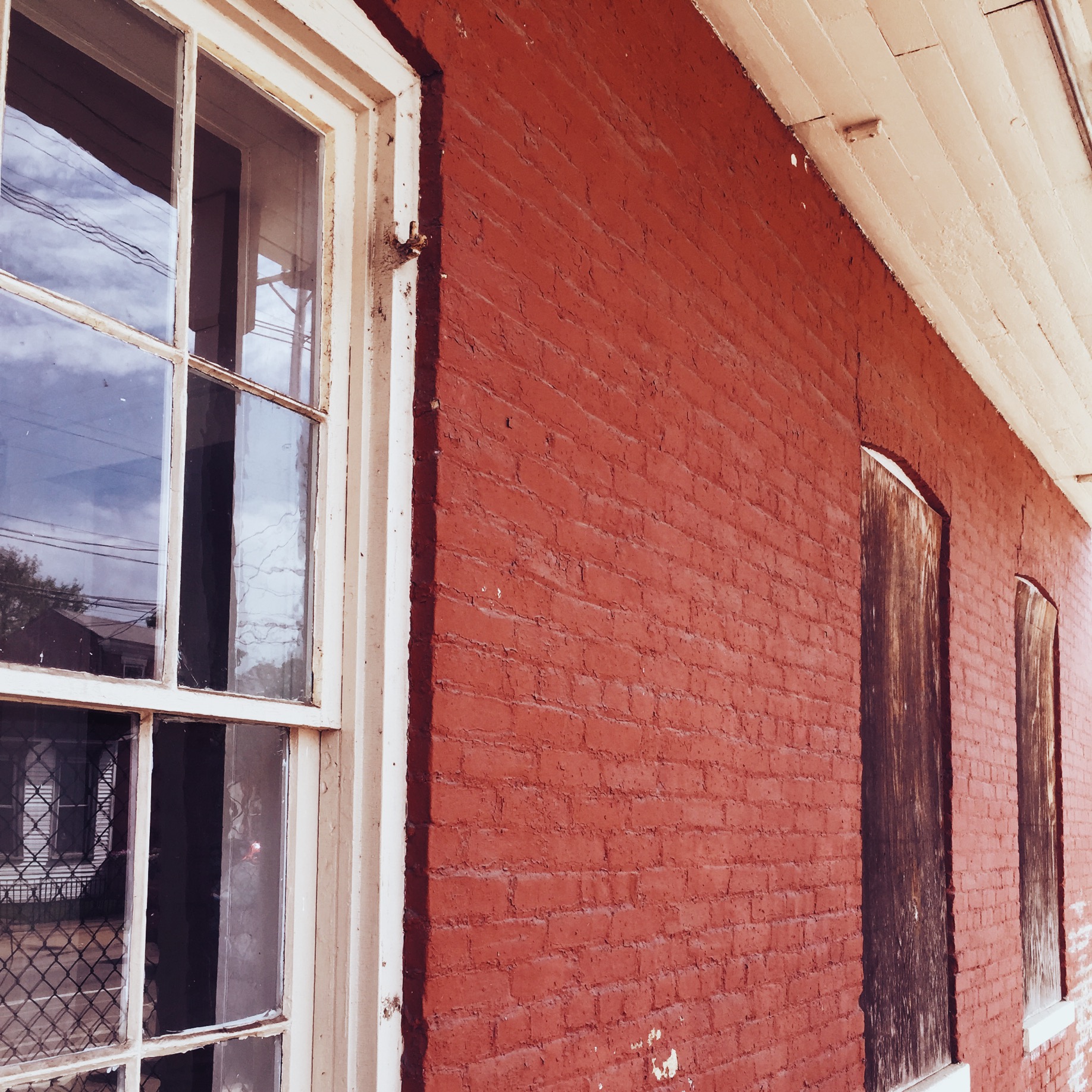 Taking off the plywood from the windows was a real thrill for me. 