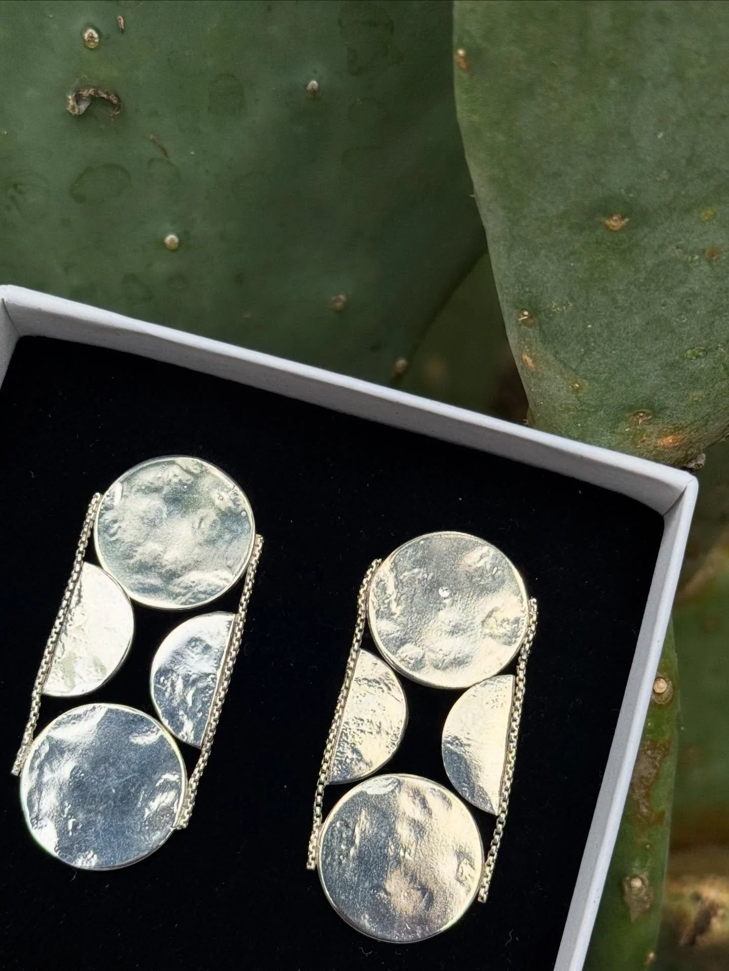 HANA Earrings 🩶~ see them in person at Open Canopy this Saturday 1-4 pm Bldg 1, Studio 111