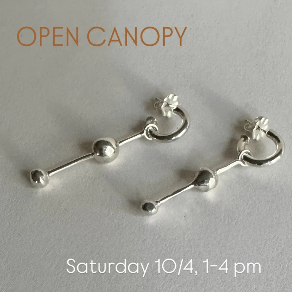 Open Canopy, open studios tomorrow, Saturday October 4th 1-4 pm. @logan_ceramics and I will be set up in Bldg 1, studio 111. Say hello &amp; check out all the open Canopy artist studios!
