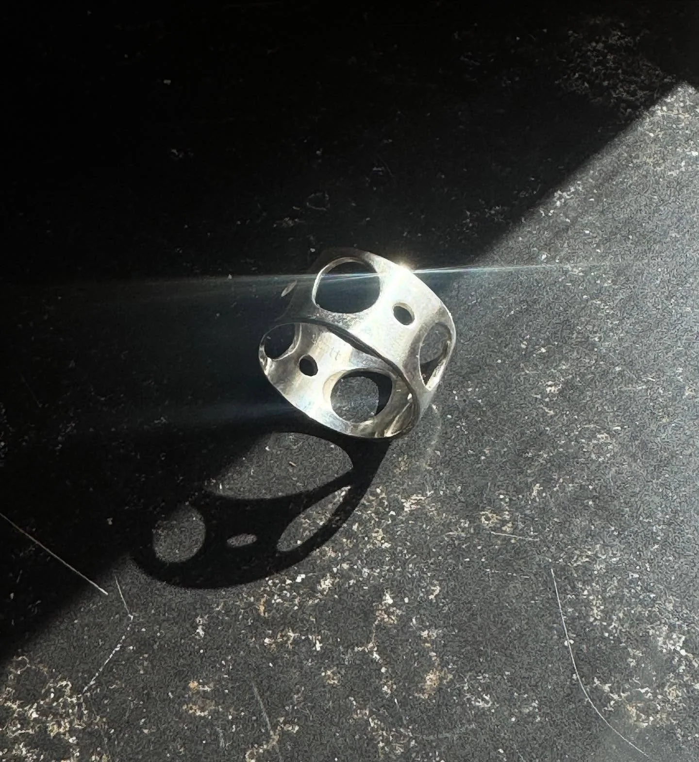 Last day of @austinstudiotour here at @canopyaustin . This ring has been the hit of the tour ~ come out to Bldg 1, studio 111 &amp; then check out all the other talented artists in the Canopy art studio &amp; gallery complex ❣️🎊