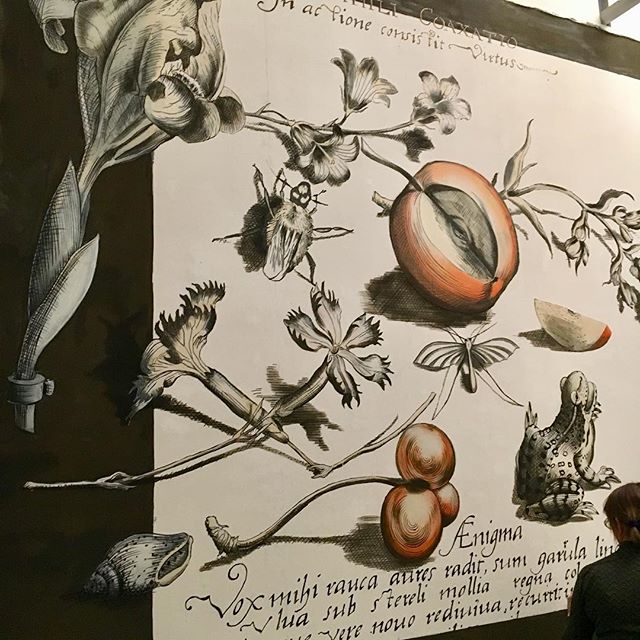 Bar mural of Chez Oskar ... an homage to Joris Hoefnagel - ready to rust!