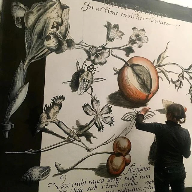 Eva is burning the midnight oil with me!