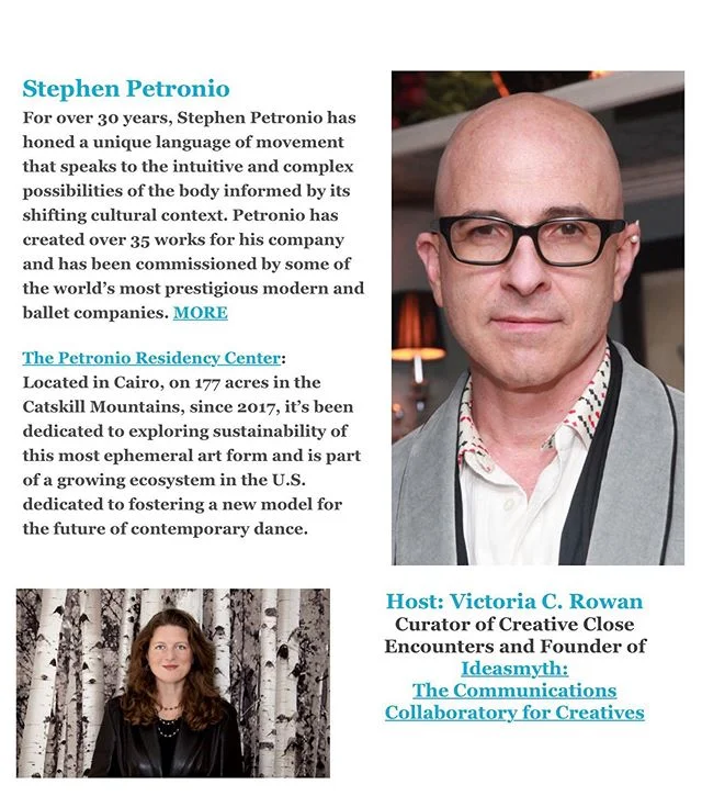 The Hudson Milliner Art Salon is hosting an event tonight. Dance impresario, designer and writer Stephen Petronio will be reading from is memoir. An added bonus is that botanical porn ceiling murals will be hanging!