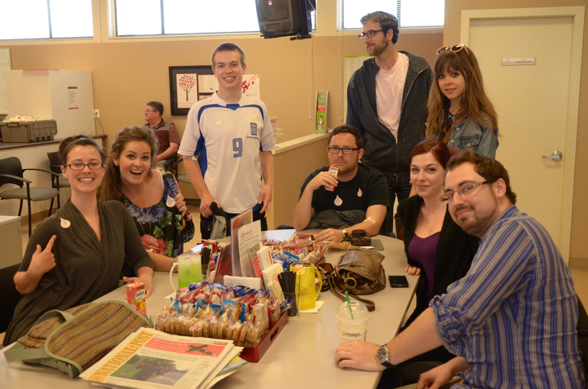 FriesenPress Team Donates Blood.