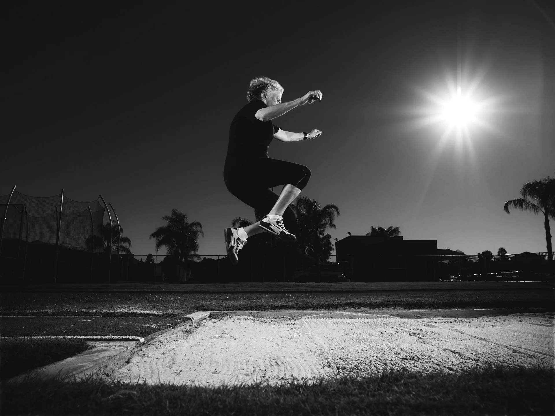 Olga at 91, long jump