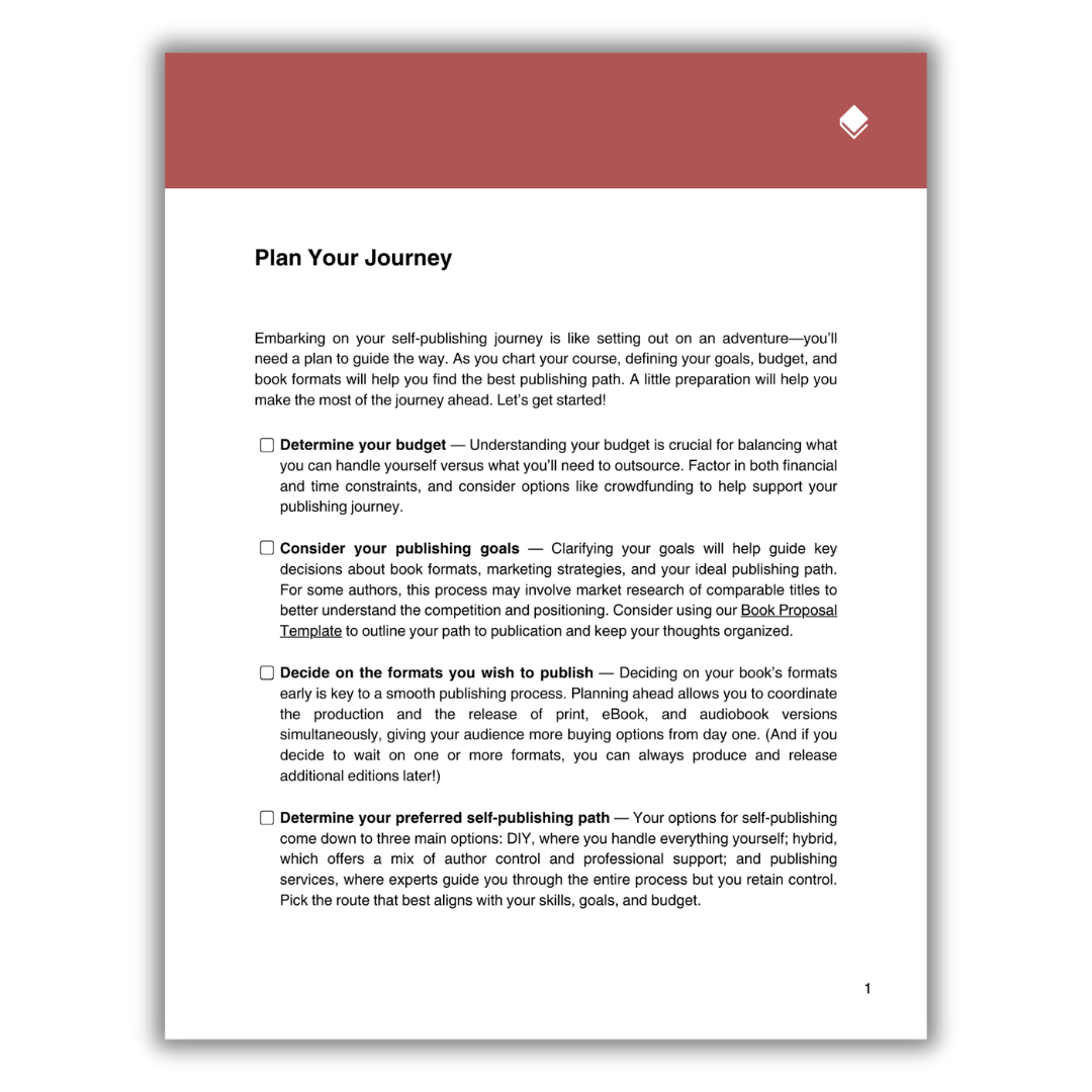 Self Publishing Checklist.pdf The Self-Publishing Checklist | FriesenPress