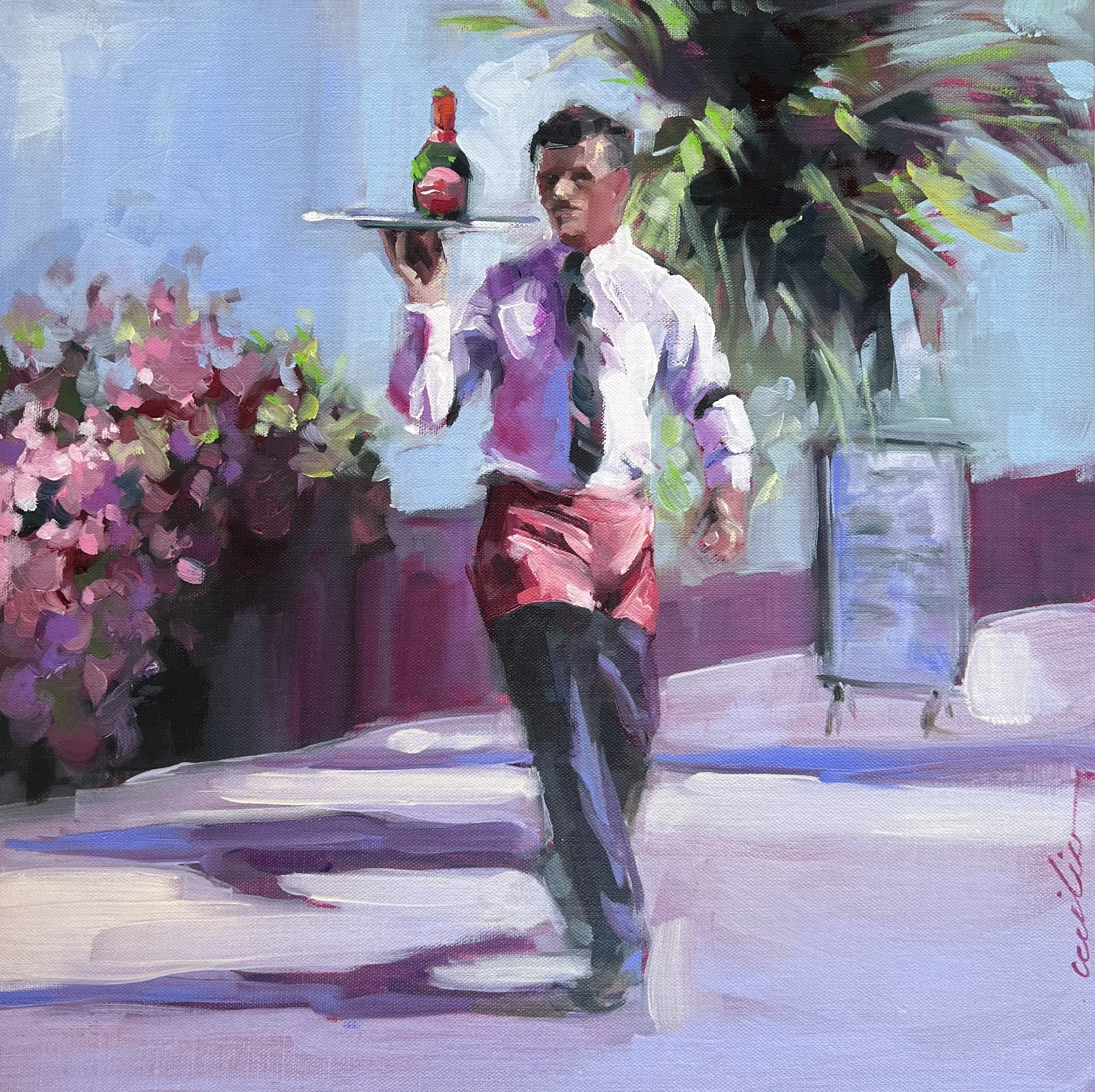 Oil  :  40cm x 40cm  £1250