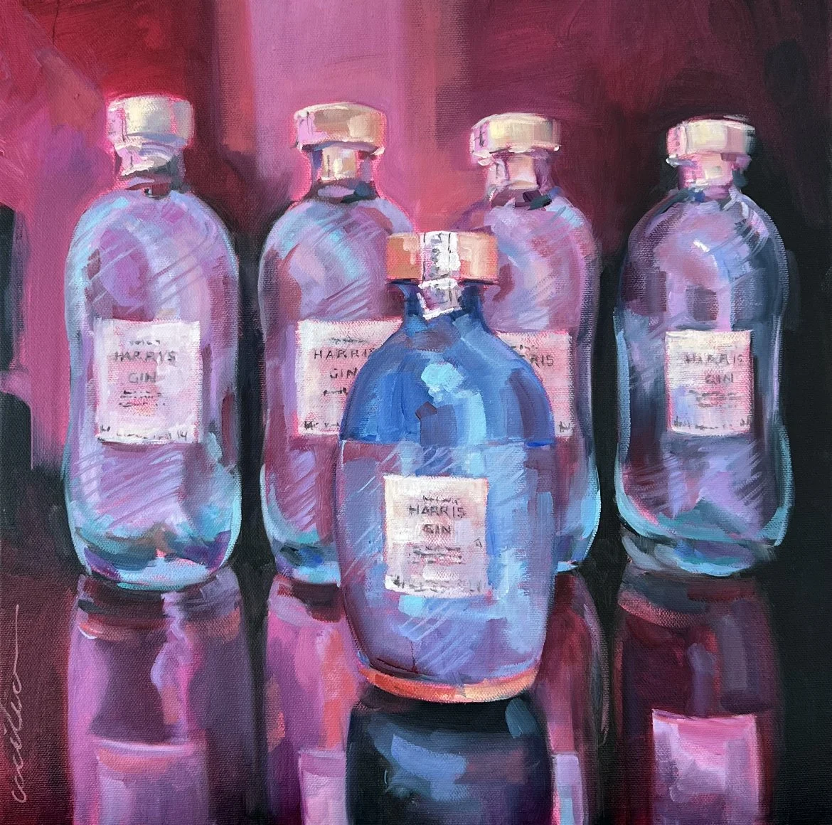 Oil  :  40cm x 40cm  :  £1250