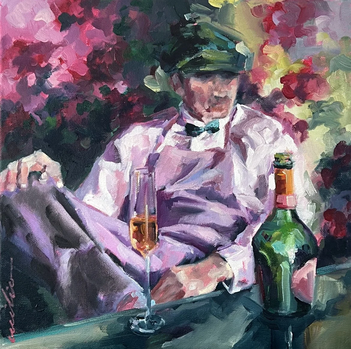 Oil  :  30cm x 30cm  :  £950