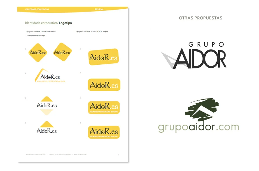 www.aidor.es / Diseño de logotipo y web para empresa de bioconstrucción