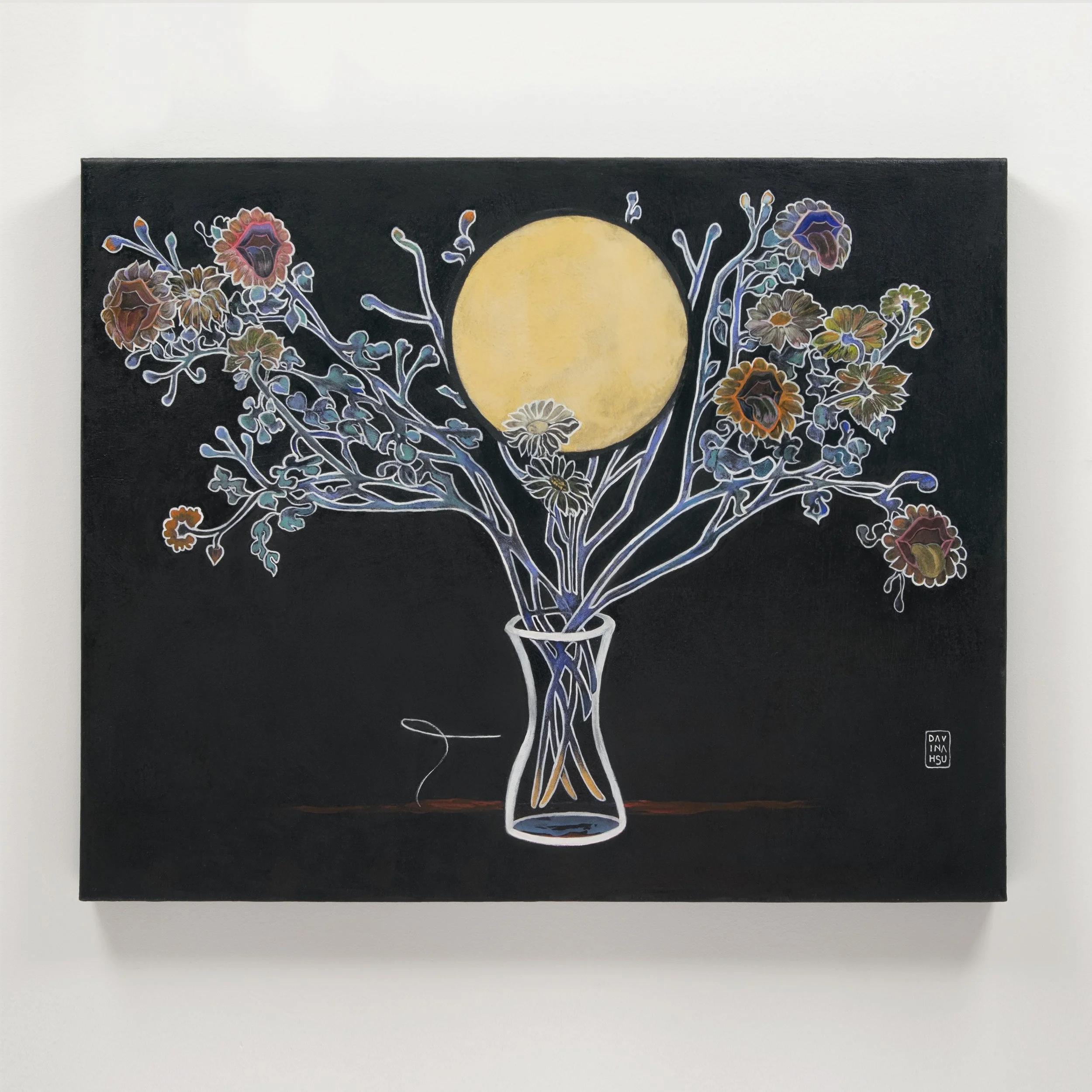 Tributes to Sanyu- Alive, Secret desires , 2018 Encaustic on canvas 30”x 24”