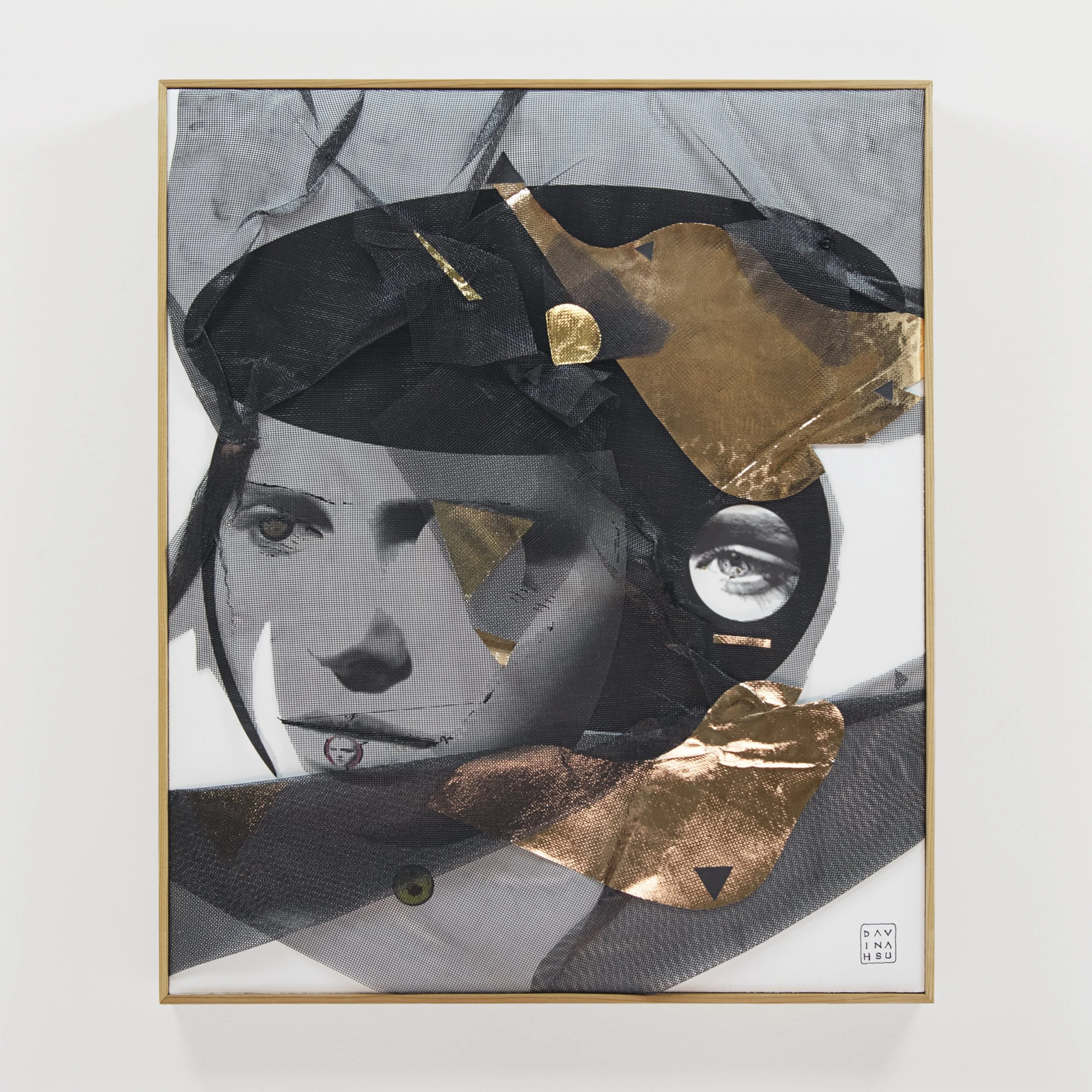 Unheard , 2018 Collage on paper 25”x 21”