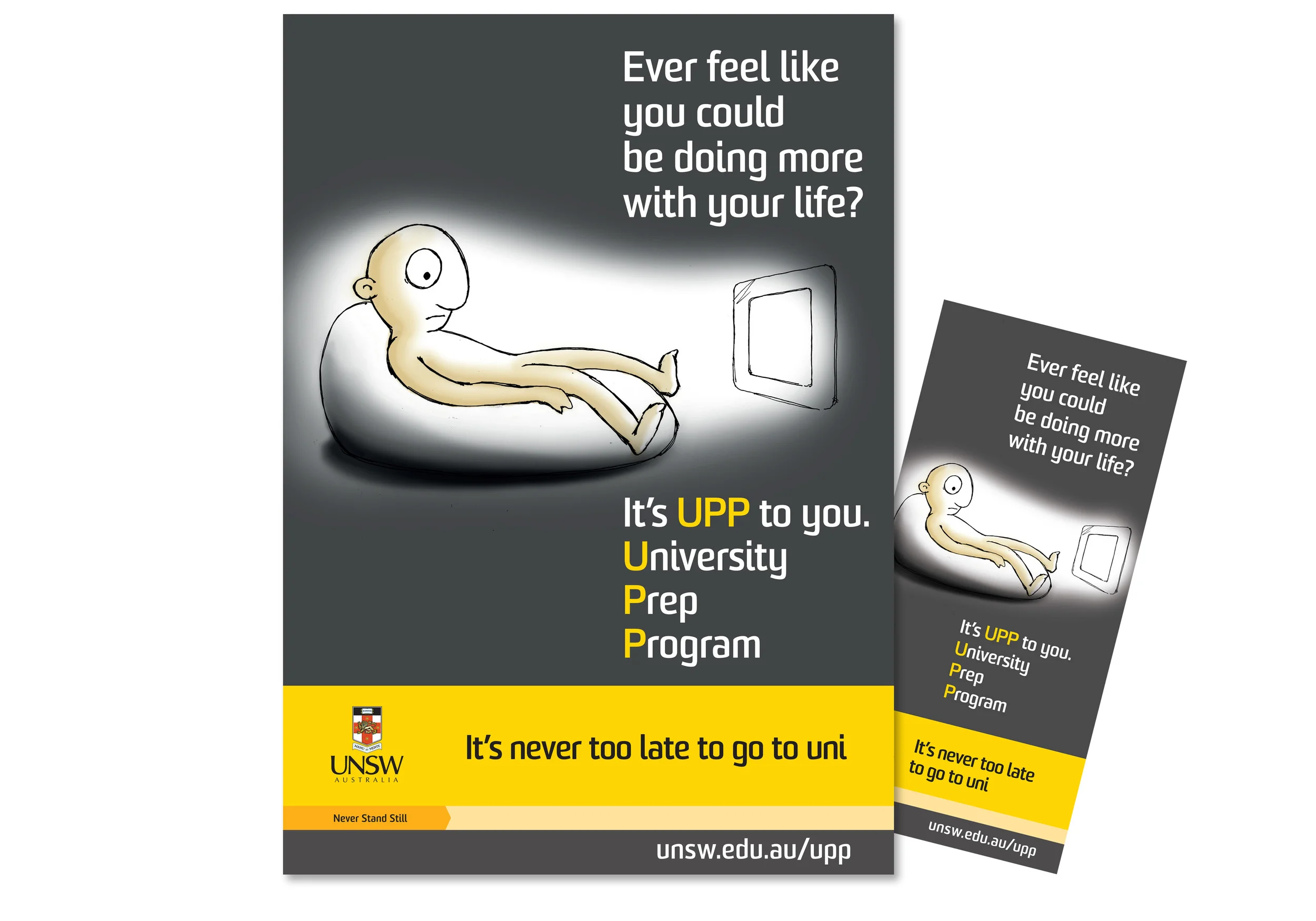 2014 University Prep Program posters & brochure. Go Back to school! 