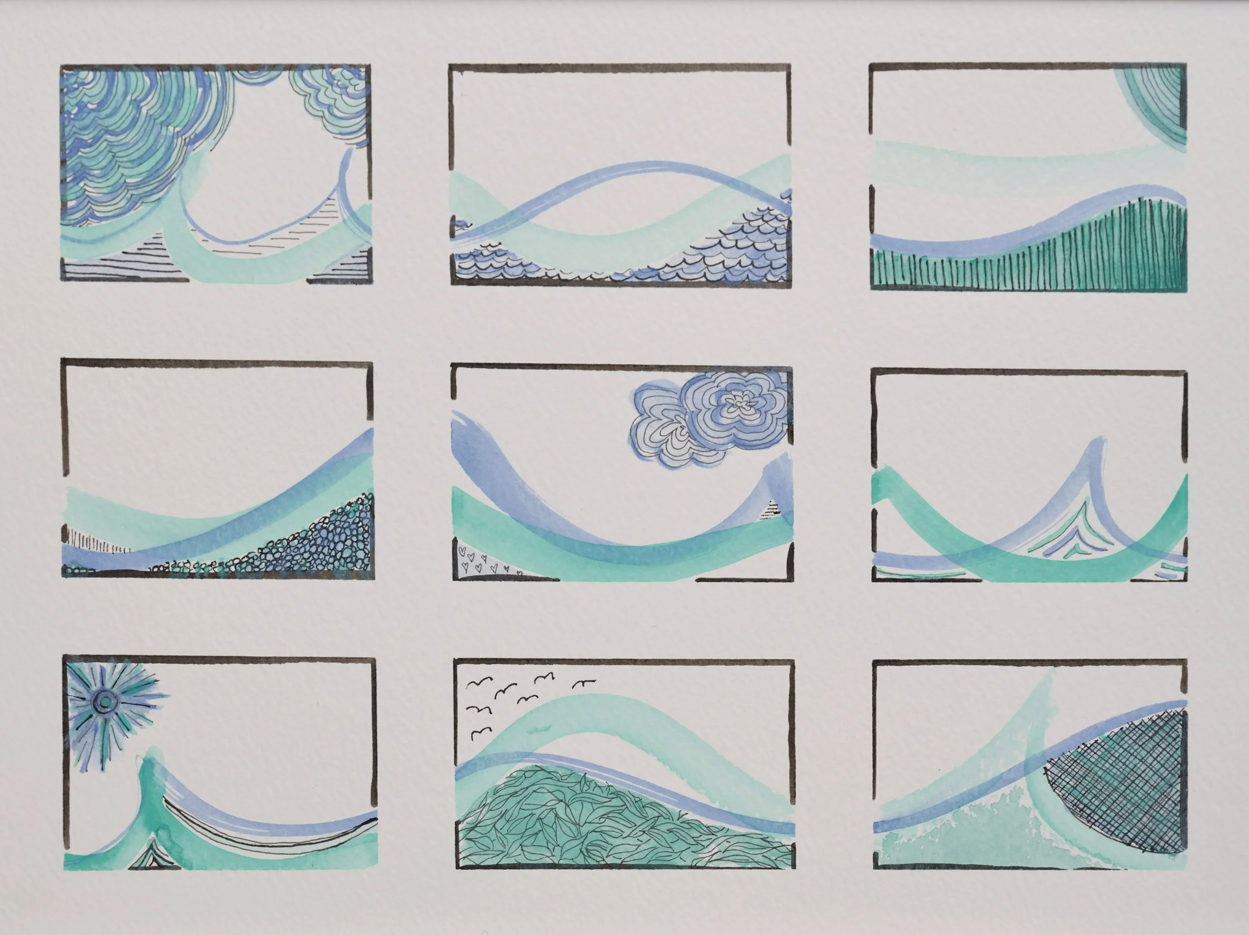 Untitled "Doodles" | Sea